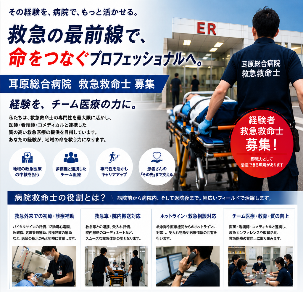 🚑  救急救命士  募集  🚨